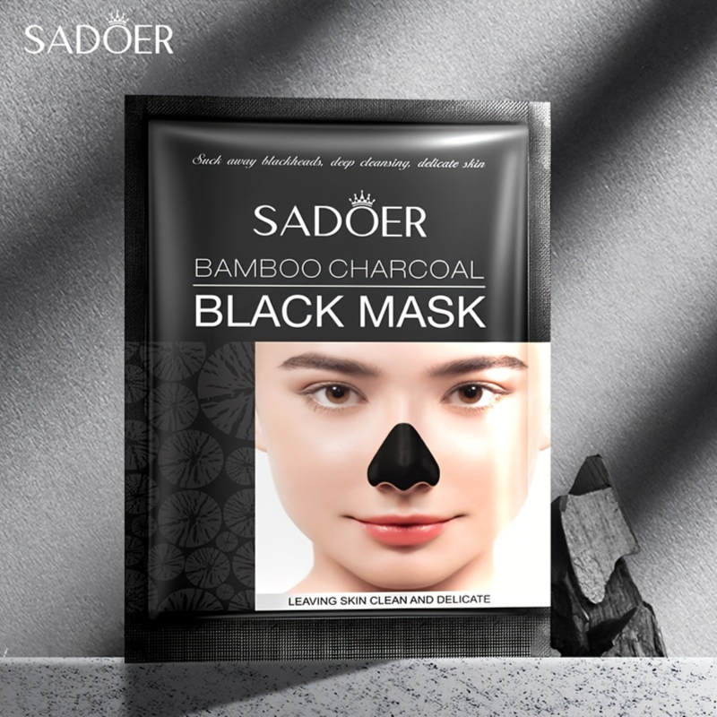 Sadoer Bamboo Charcoal Black Mask - 6gx 1 Pc Sadoer