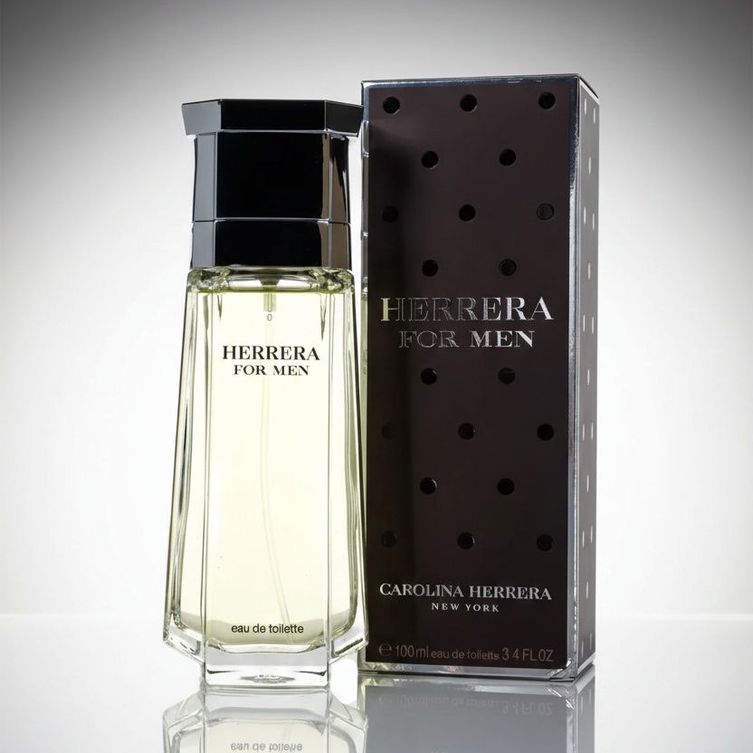 Carolina Herrera Herrera For Men 100 Ml - Fresh Woody Aromatic Men'S Perfume Classic Elegant Long Lasting Fragrance Carolina
