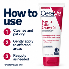 CeraVe Eczema Relief Creamy Oil 100Ml - Soothing Hydrating Oil For Eczema Prone Dry Sensitive Skin CeraVe