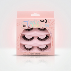 Keliny Fashion 3 Pair Eyelashes - Professional Beauty Tool For Salon Style Results, Daily Care, Grooming And Home Use