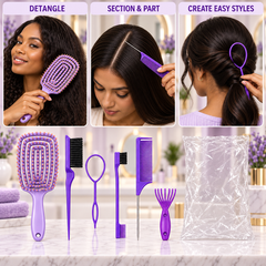 Elastic Relaxing Massage Comb Set Generic