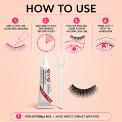 Eyelash Adhesive Eyelash Glue Water Proof 7g - Waterproof Long Lasting False Lash Glue