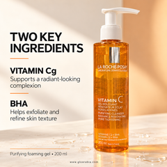 La Roche-Posay Vitamin C Purifying Cleanser for Radiance & Smooth Skin - 200 ml