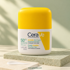 CeraVe Invisible Dry Touch Fluid Sunscreen SPF50+ for Normal to Oily Skin - 50 ml