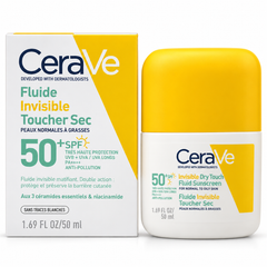 CeraVe Invisible Dry Touch Fluid Sunscreen SPF50+ for Normal to Oily Skin - 50 ml