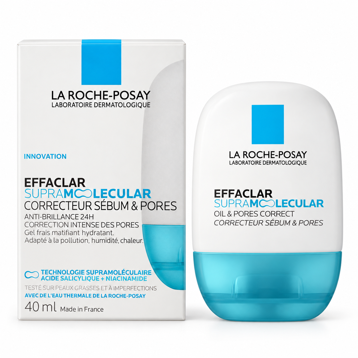 La Roche-Posay Effaclar Supramolecular Oil & Pores Correct 40 ml - Mattifying Gel-Cream La Roche-Posay