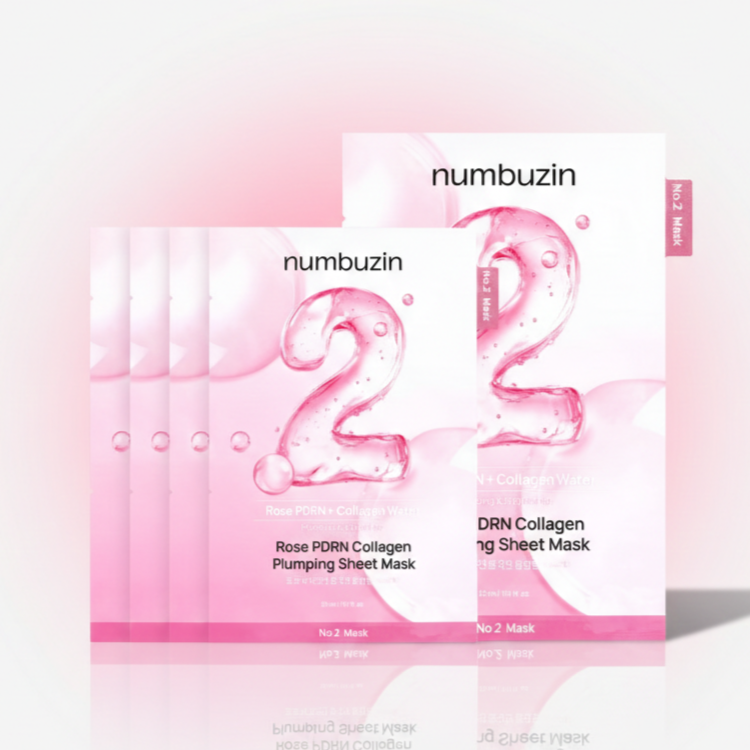 Numbuzin No.2 Rose PDRN Collagen Plumping Sheet Mask – 5ea Numbuzin