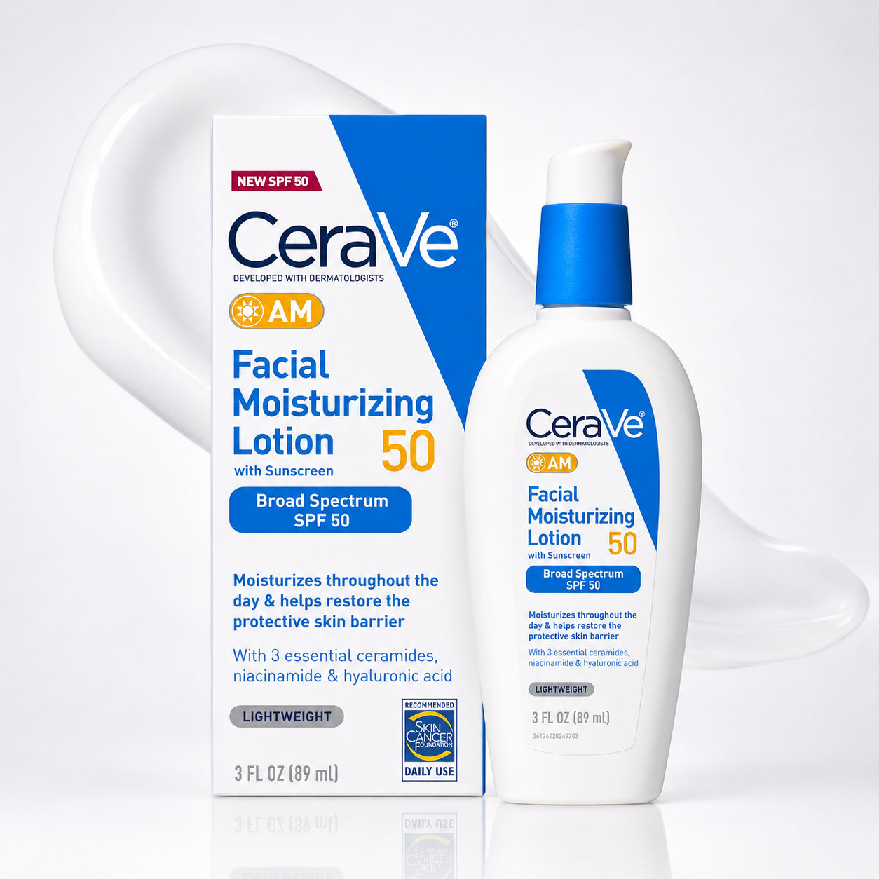 Cerave Facial Moisturizing Lotion With Sunscreen 89Ml - Spf Hydrating Daily Face Lotion For Sensitive Skin CeraVe