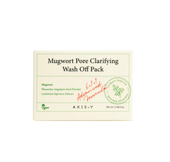 AXIS-Y Mugwort Pore Clarifying Wash Off Pack - Clay Mask 100 ml | Best Before 18 Feb 2027