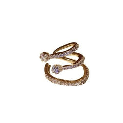 Flash Diamond Micro-set Zircon Ear Cuff Earrings Zircon