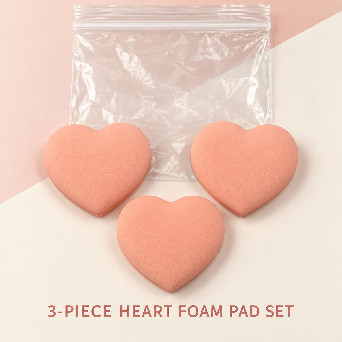 Heart-Shaped Mini Finger Puff 3 Pieces