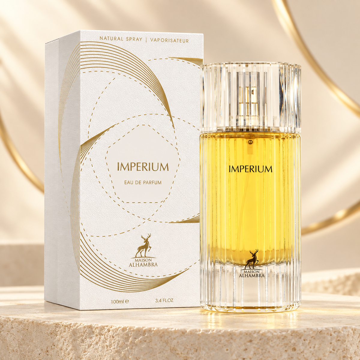 Maison Alhambra Imperium Eau de Parfum 100ml – Warm Spicy Amber Perfume for Men and Women