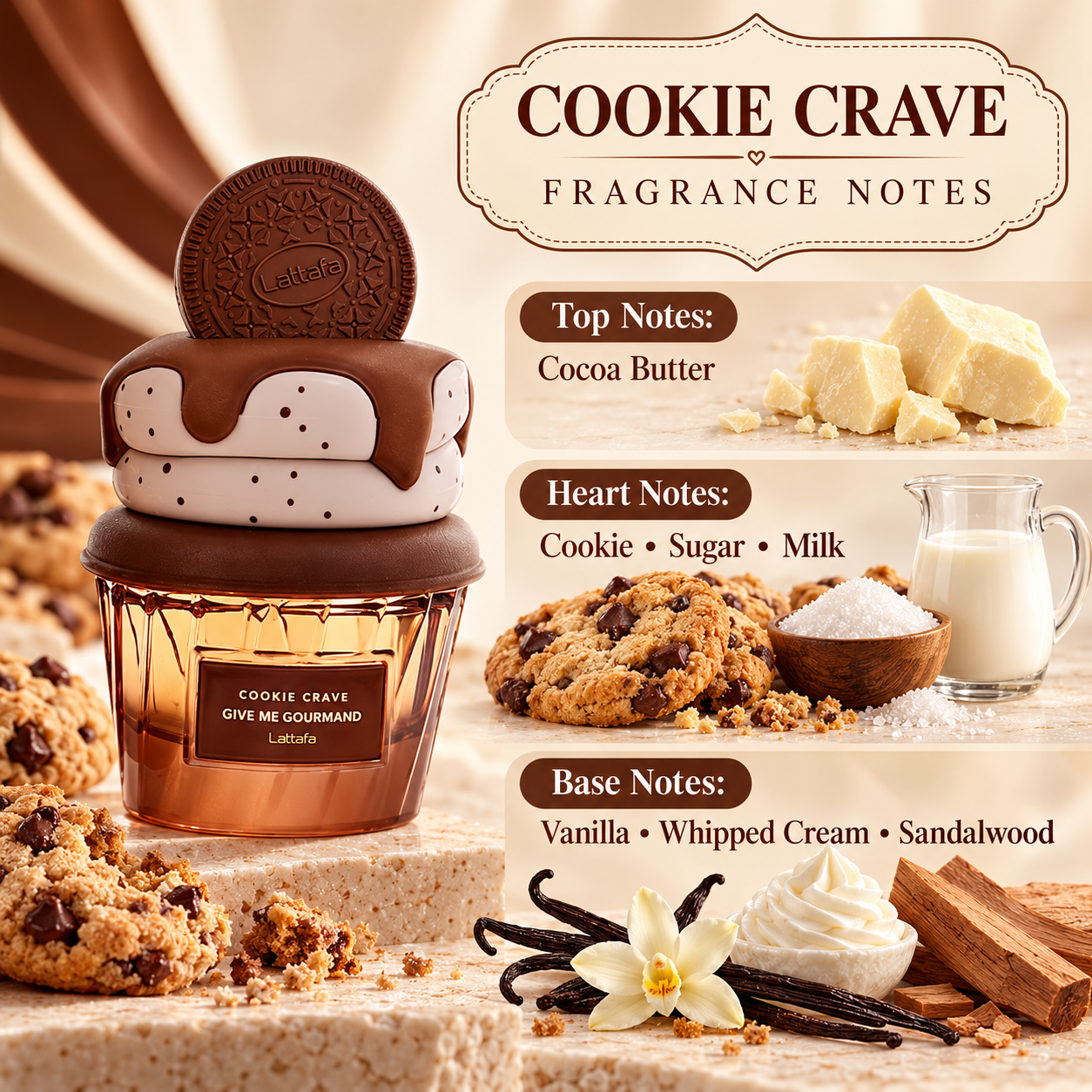 Lattafa Give Me Gourmand Cookie Crave Eau de Parfum - 75 ml Lattafa