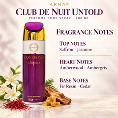 Armaf Club de Nuit Untold Body Spray 200ml