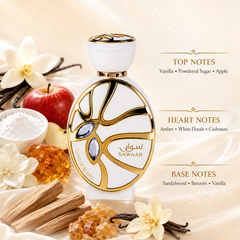 Khadlaj Sawaar Vanille Blanc Extrait de Parfum 100ml - Powdery Vanilla Perfume