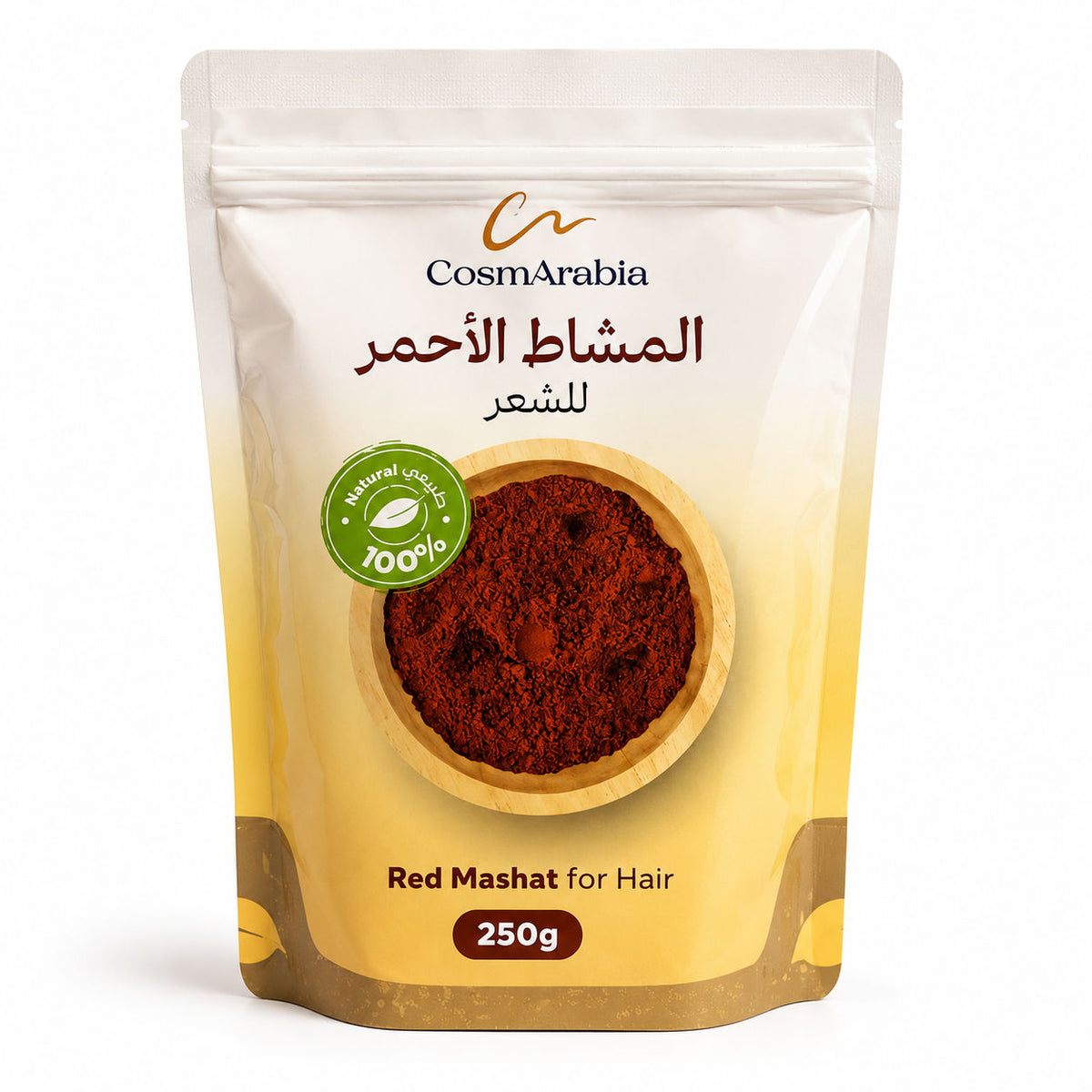 CosmArabia Red Mashat for Hair 250 g - Traditional Herbal Treatment for Fuller, Healthier-Looking Hair