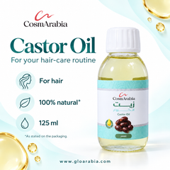 CosmArabia Castor Oil 125 ml - Conditioning Hair Oil for Dry Lengths & Ends CosmArabia
