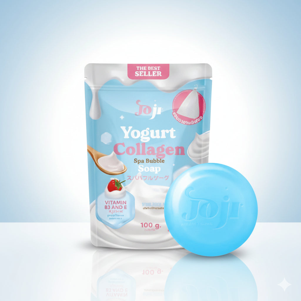 Joji Spa Bubble Soap – Yogurt & Collagen, 100 g Glo Arabia