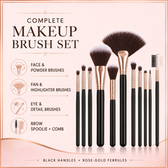 Sweet beauty a complete makeup brush 8 pcs - Professional Face and Eye Makeup Brush Set