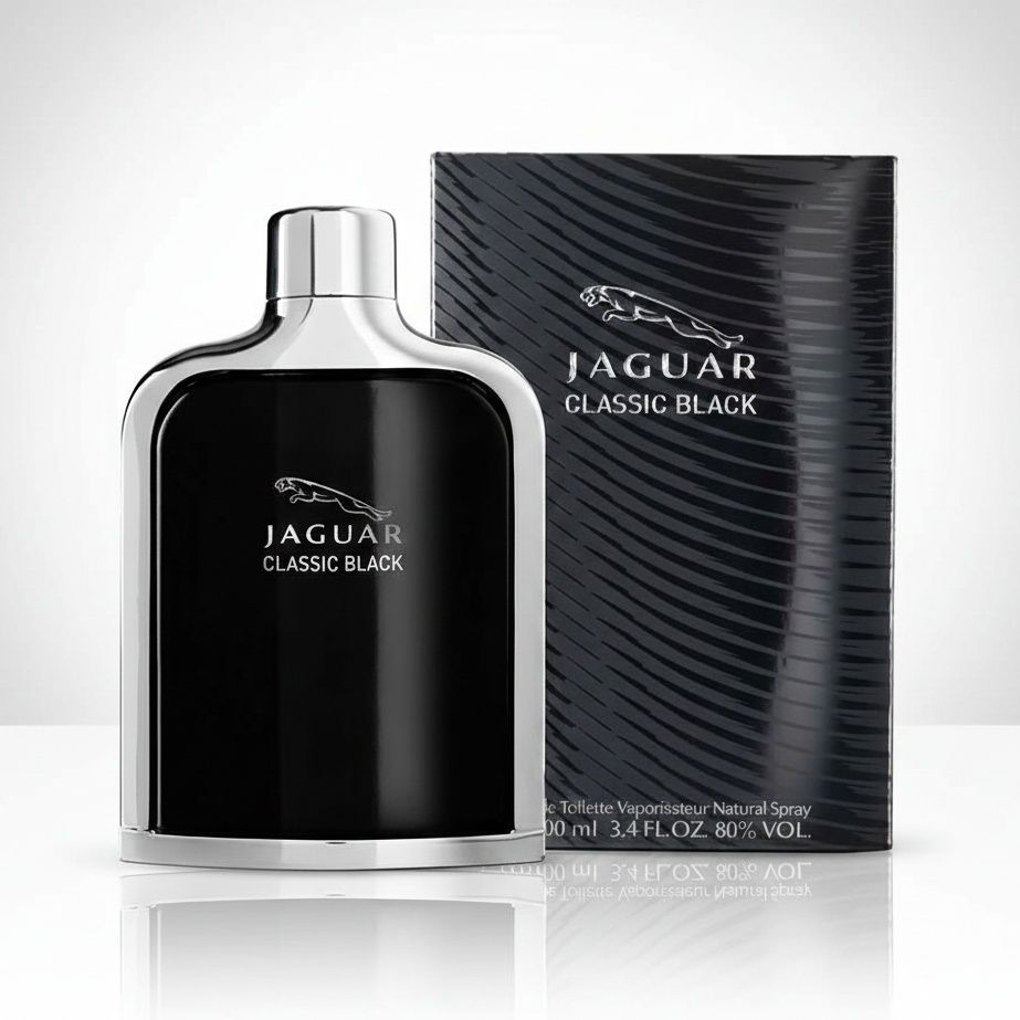 Jaguar Classic Black 100 Ml - Warm Spicy Men'S Perfume Elegant Seductive Long Lasting Fragrance Jaguar