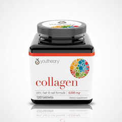 Collagen 6000Mg Dietary Supplement Skin Hair And Nail Formula 120 Tablets Glo Arabia