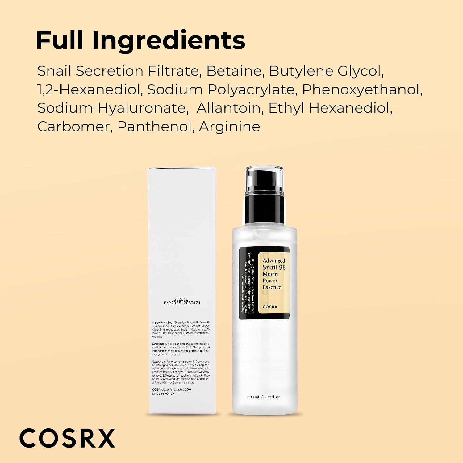Cosrx Advanced Snail 96 Mucin Power Essence - 100ml COSRX