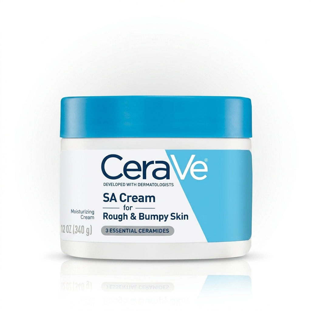 Cerave Sa Cream For Rough And Bumpy Skin 340G - Salicylic Acid Smoothing Body Cream For Dry Textured Skin CeraVe
