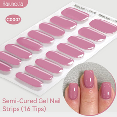 Harunouta Semi Cured Nail Strips - C0002 Glo Arabia