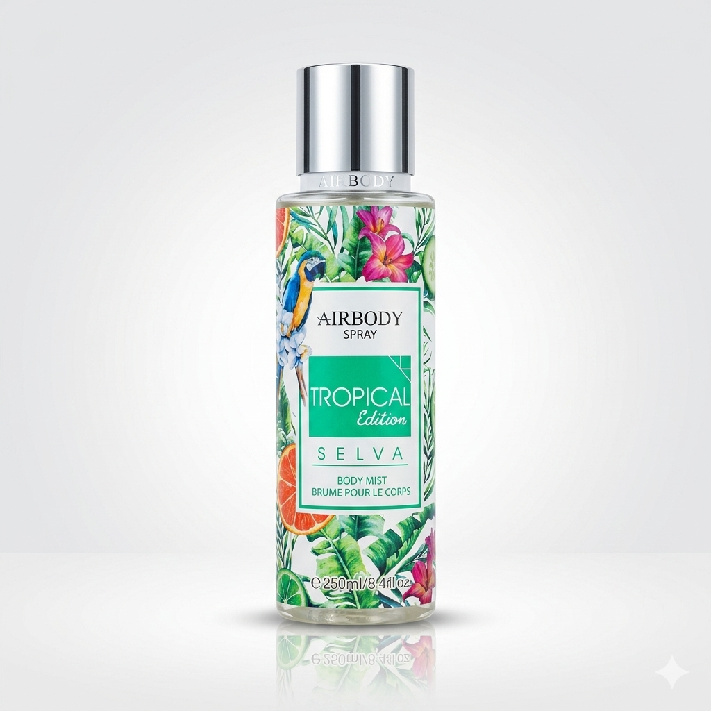 Airbody Airbody Tropical Edition Selva Body Mist 250ml bottle and packaging