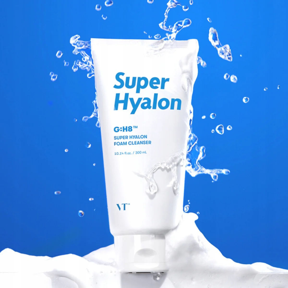 VT Cosmetics Super Hyalon Foam Cleanser - Hyaluronic Acid Facial Cleanser