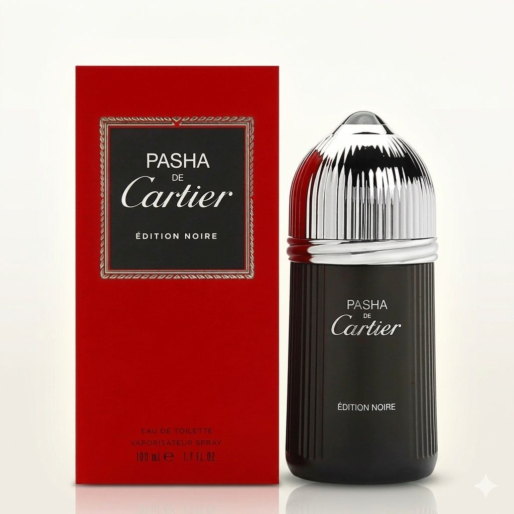 Pasha De Cartier Edition Noire 100 Ml - Fresh Woody Aromatic Men'S Perfume Elegant Long Lasting Signature Fragrance Pasha