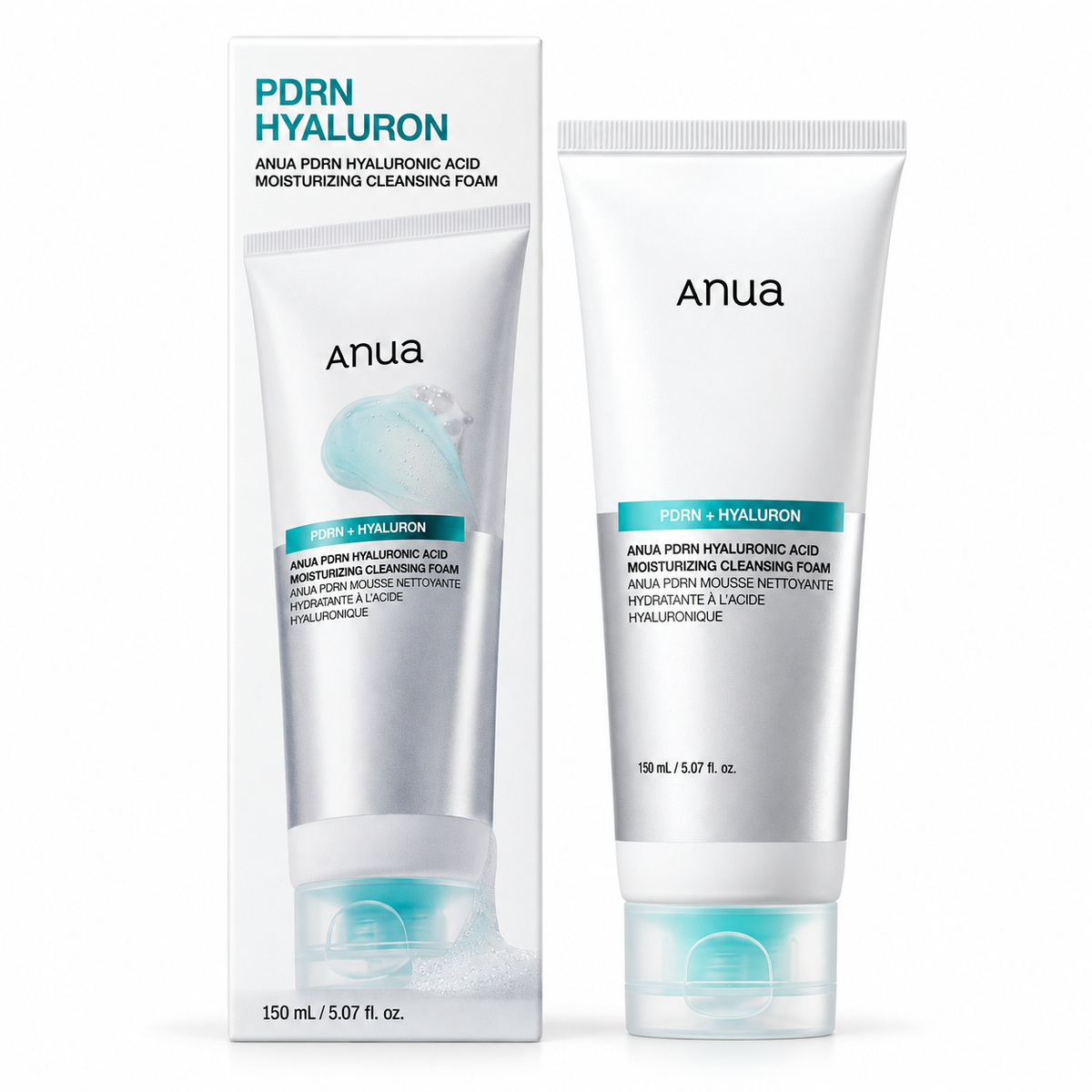 Anua PDRN Hyaluronic Acid Moisturizing Cleansing Foam - 150 ml Anua