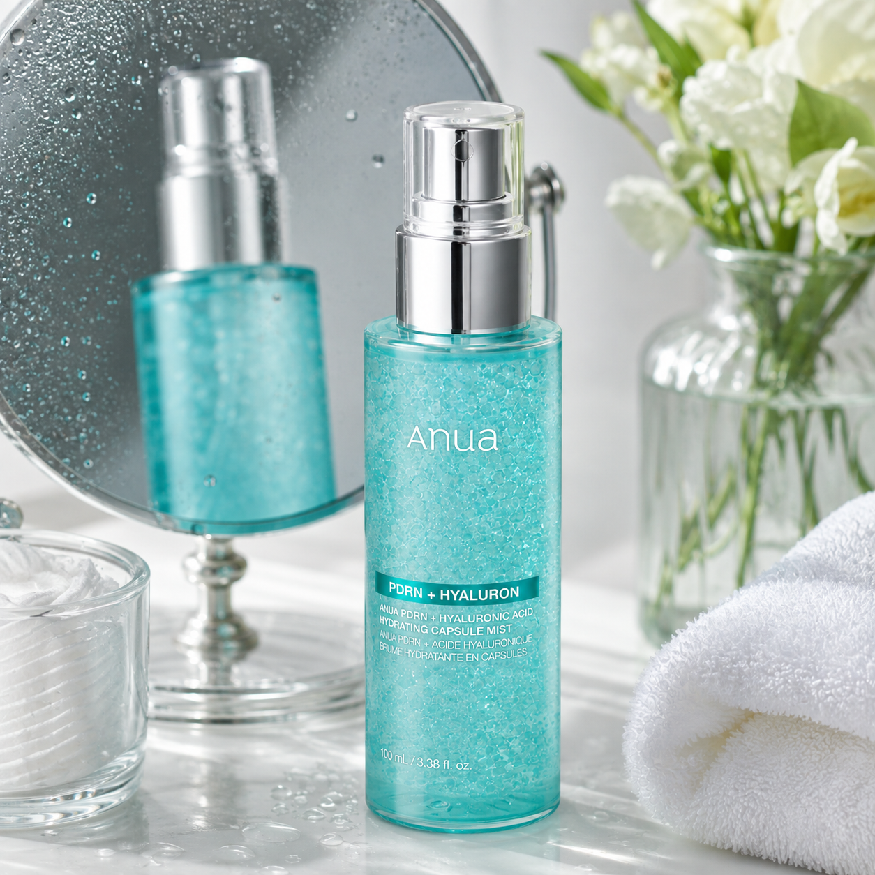 Anua PDRN Hyaluron Capsule Mist 100ml – Hydrating Facial Mist for Glowing Skin Anua