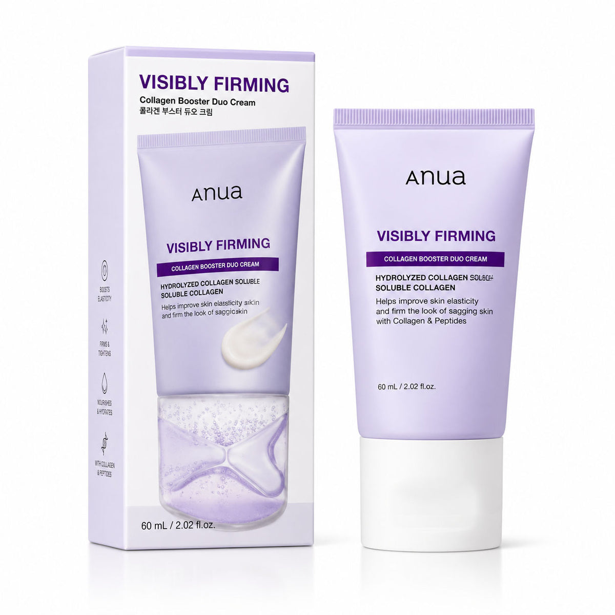 ANUA Collagen Retinol Refining Gua Sha Cream 80ml - Korean Skincare, Hydrating, Brightening, Anti-Aging, Sensitive Skin, Daily Care
