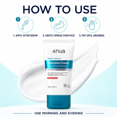 ANUA Barrier Reboot Intensive Cream 100ml - Korean Deep Moisturizing Cream for Dry Sensitive Skin