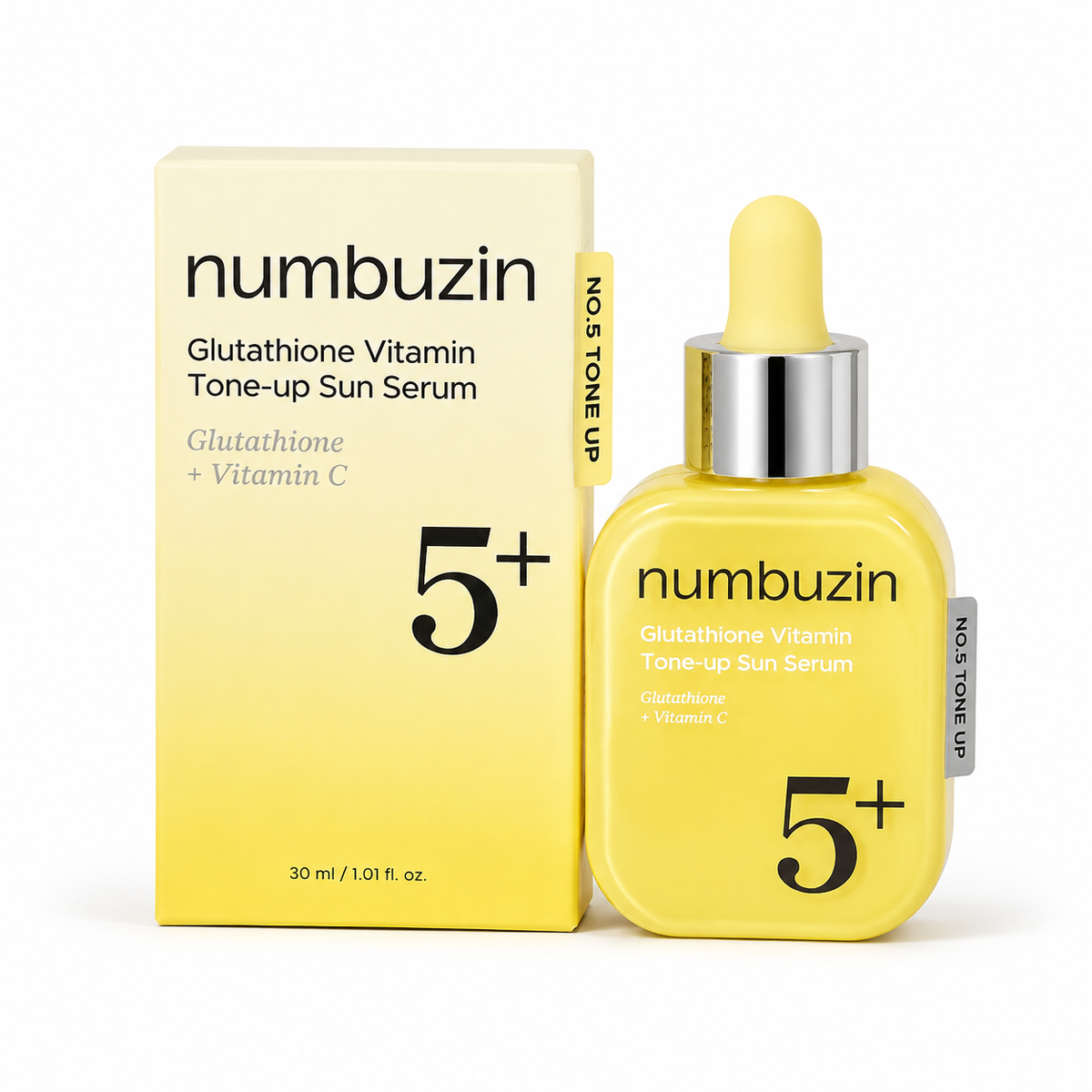 Numbuzin No.5+ Glutathione Vitamin Tone-Up Sun Serum 30ml