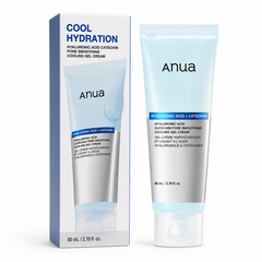 ANUA  Hyaluronic Acid Catechin Pore Smoothing Cooling Gel Cream 80ml - Korean Cooling Moisturizer for Pores and Hydration