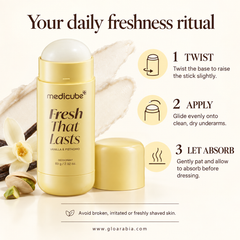 Medicube Fresh That Lasts Deodorant Vanilla & Pistachio 83g