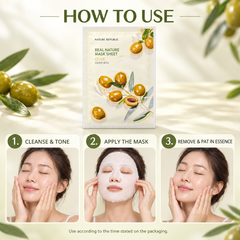 Nature Republic Real Nature Olive Mask Sheet 1 Piece Nature Republic