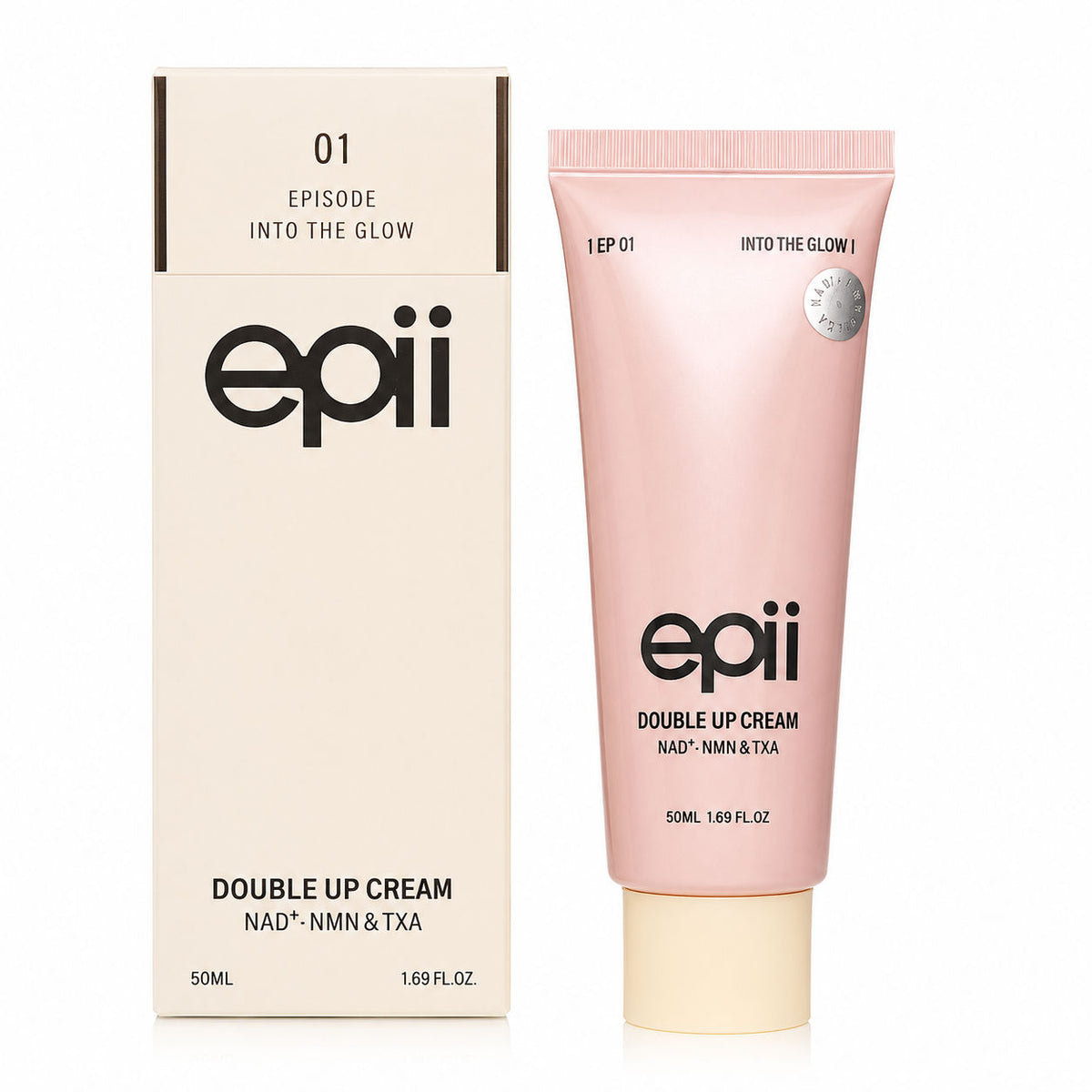 epii Double Up Cream Nad+Nmn&Txa 50ml - Korean Skincare, Hydrating, Brightening, Anti-Aging, Sensitive Skin, Daily Care
