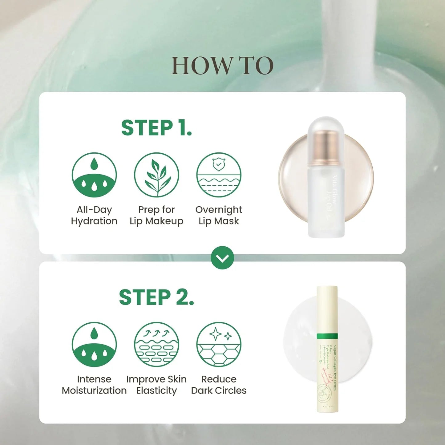 Axis-Y Lip & Eye Set (Eye Serum + Lip Oil) Axis-Y