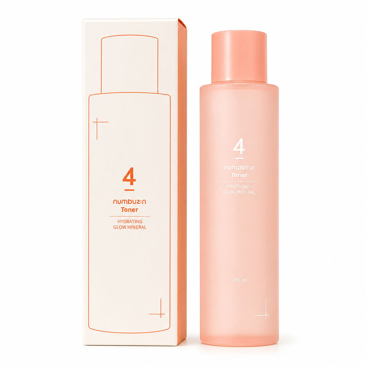 Numbuzin No.4 Hydrating Glow Mineral Toner 200ml - Korean Skincare, Hydrating, Brightening, Anti-Aging, Sensitive Skin, Daily Care