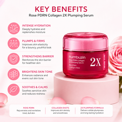 Numbuzin No.2 Rose PDRN Collagen 2X Plumping Serum 30ml