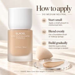 ELROEL Blanc Cover Skin-Adaptive Foundation 310 Medium Neutral 30 ml