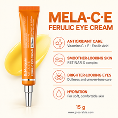 Dr. Melaxin Mela C E Ferulic Eye Cream for Brightening & Fine-Line Care - 15 g