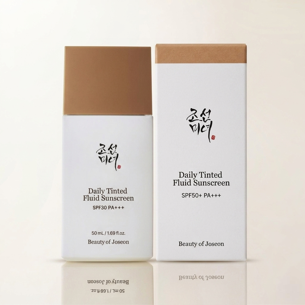 Beauty Of Joseon Daily Tinted Fluid Sunscreen Spf50+ Mn230 50Ml - Lightweight Tone Correcting Uv Protection Sunscreen For Daily Hydration And Natural Makeup Finish