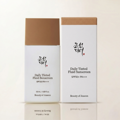 Beauty Of Joseon Daily Tinted Fluid Sunscreen Spf50+ Mn230 50Ml - Lightweight Tone Correcting Uv Protection Sunscreen For Daily Hydration And Natural Makeup Finish
