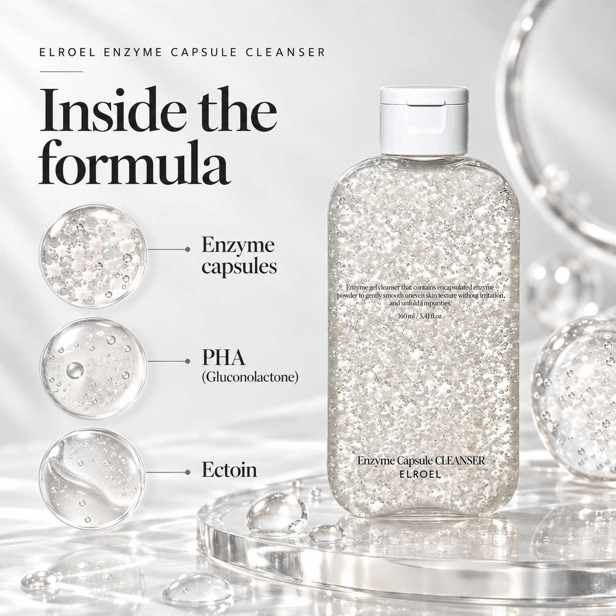 ELROEL Enzyme Capsule Cleanser 160 ml ELROEL