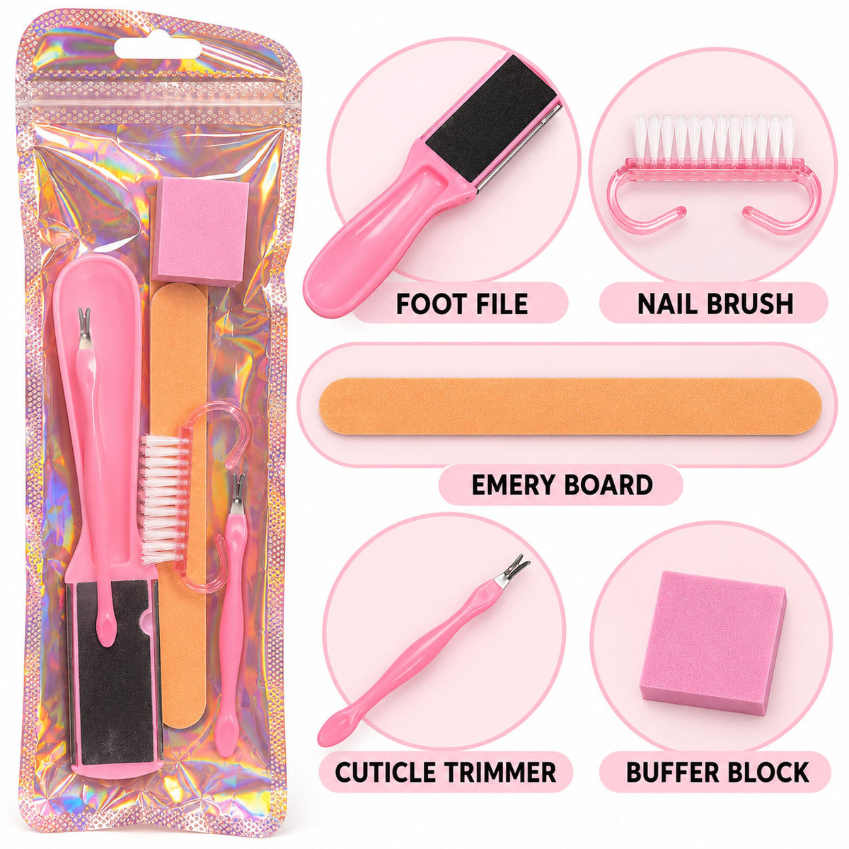 Foot Grinding & Exfoliating Kit 6 Pieces