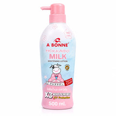 A BONNE Hokkaido Milk Face And Body Lotion 500 ml - Nourishing Milk Lotion, Deep Moisturizing Care for Soft Smooth Skin